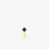 Piercing de nez or jaune 750 ‰ et saphir SO OR