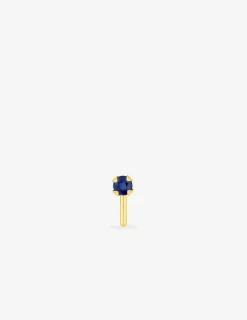 Piercing de nez or jaune 750 ‰ et saphir SO OR