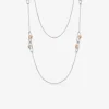 Sautoir fantaisie bicolore argent 925 ‰ SO OR