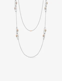 Sautoir fantaisie bicolore argent 925 ‰ SO OR